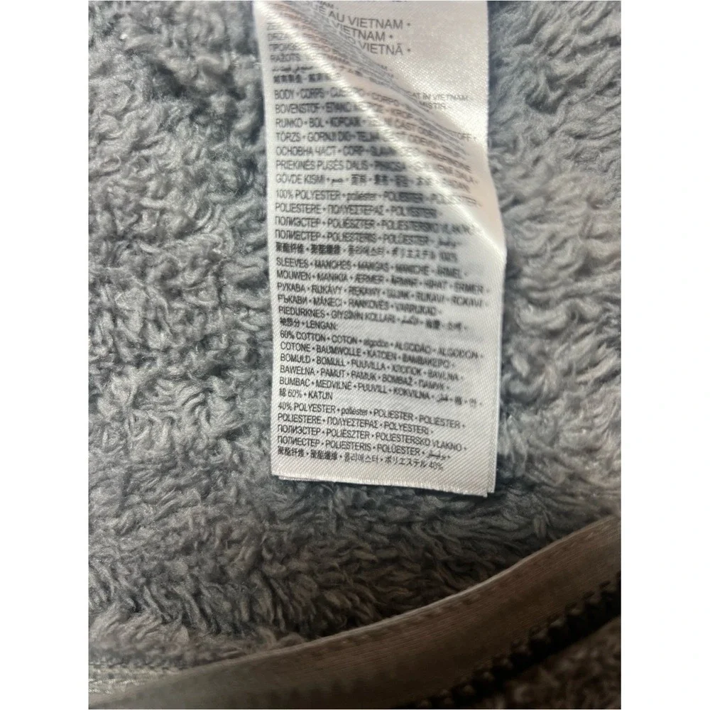 Nike Baby Faux‎ Sherpa Hooded Coverall Gray Black 6M Excellent Condition